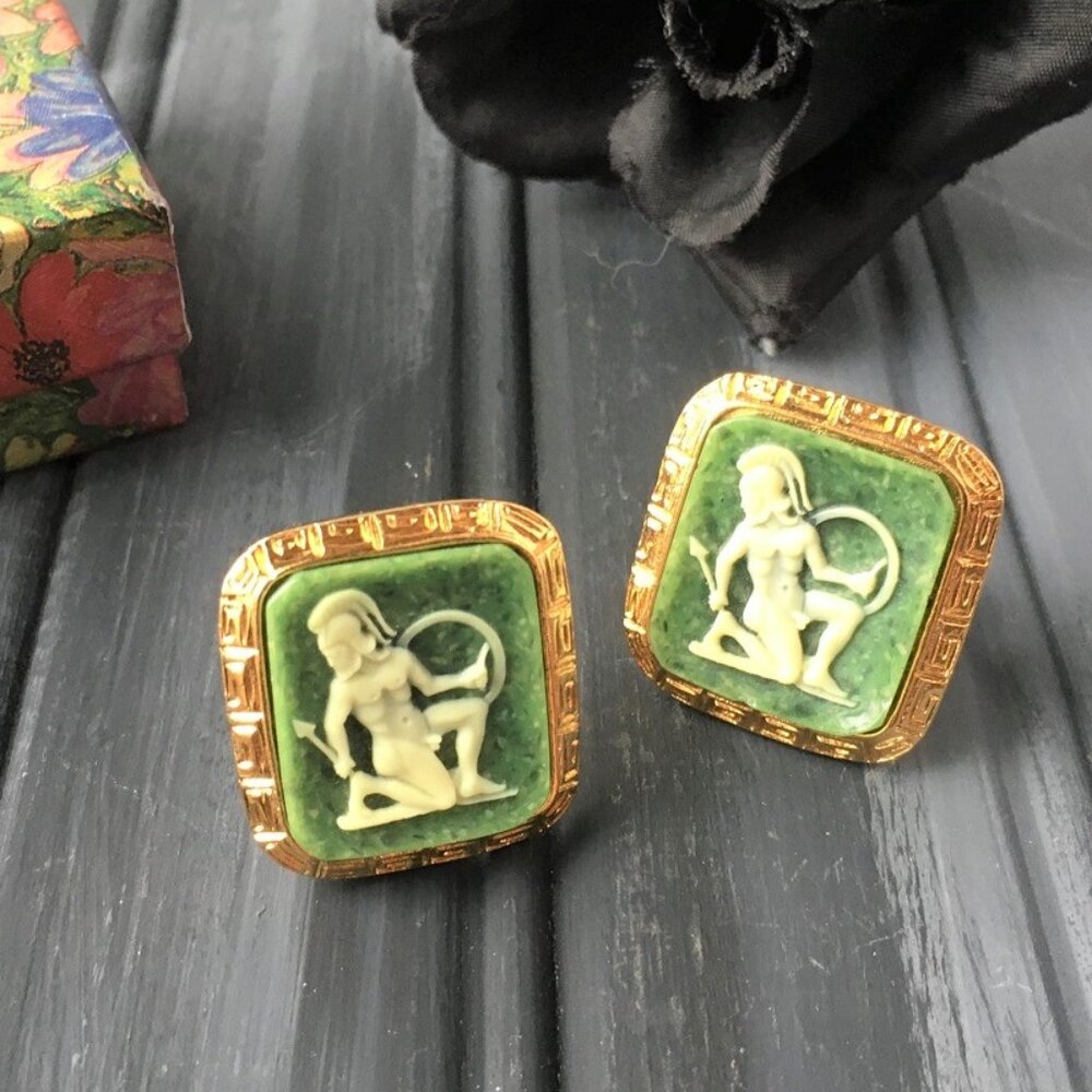 Mens Green Senator Cufflinks